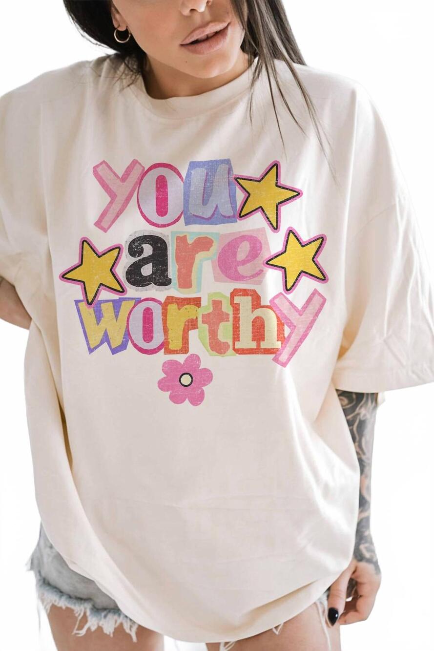 NEW WKNDER you are worthy top in ivory